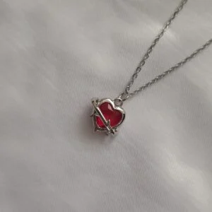گردنبند قلب جواهری